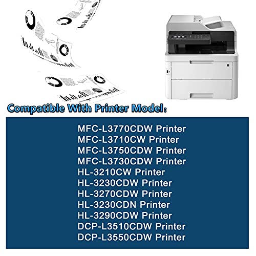 TN223C,TN223M,TN223Y Compatible TN223 TN-223 Toner Cartridge Replacement for Brother DCP-L3510CDW L3550CDW MFC-L3770CDW L3710CW L3750CDW L3730CDW Printer,6PK(2C+2M+2Y)