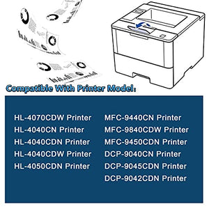 TN115BK,TN115C,TN115M,TN115Y Compatible TN115 TN-115 High Yield Toner Cartridge Replacement for Brother HL-4040CDN 4050CDN MFC-9440CN 9840CDW DCP-9040CN 9045CDN 9042CDN Printer 6PK(3BK+1C+1M+1Y)