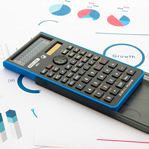 BAZIC Products Scientific Calculator 240 Function, Dual Hybrid Battery and Solar, Slide-On Case, Engineering Calculators LCD Display, Professional, 72-Pack