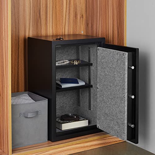 Amazon Basics Fire Resistant Security Safe with Programmable Electronic Keypad - 2.1 Cubic Feet, 16.93 x 25.98 x 13.8 inches