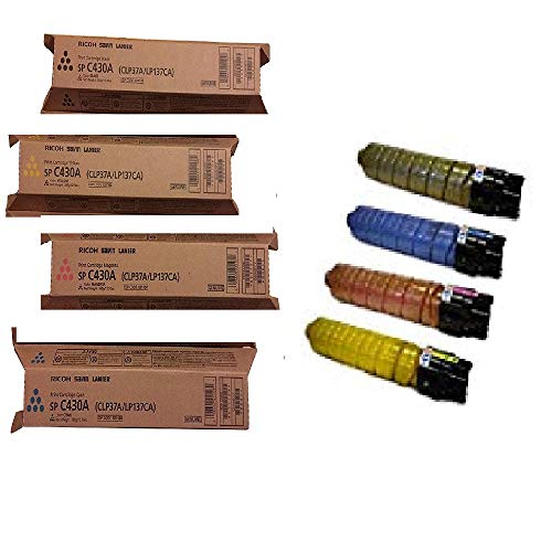 Ricoh SP C440dn Toner Set Cyan Magenta Yellow Black Brand Name/OEM Toner