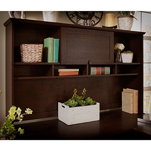 Buena Vista L Shaped Desk with Hutch in Madison Cherry