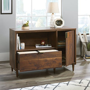 Sauder Clifford Place Credenza, Grand Walnut Finish - TV Stand for TVs up to 46