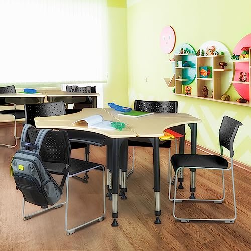 Regency Eris Stack Chair, 20 Pack, Black