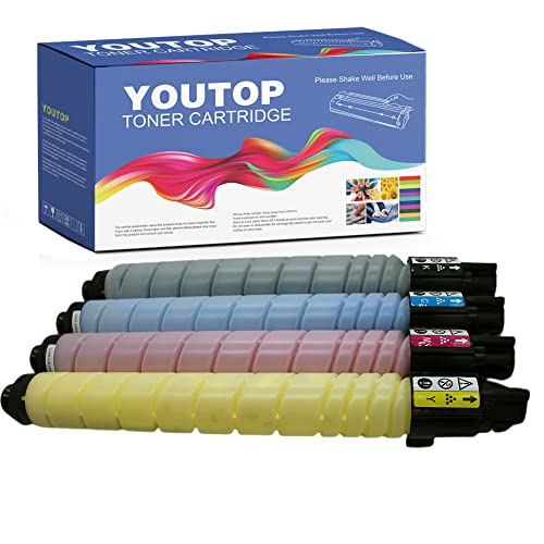 YOUTOP TN328 Remanufactured Toner Cartridge TN328K TN328C TN328M TN328Y Replacement for Konica Minolta Bizhub C250i C300i C360i Coiper Printer, 4 Pack (Black, Cyan, Magenta, Yellow)