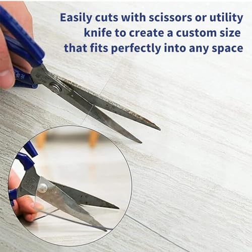 SaiFfe Office Chair Mat for Carpets 100x490cm/3.3x16.1FT, 1.5mm Thick Transparent Premium Quality
