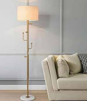 None LED Floor Lamp - Nordic Style Vertical Hanger Lamp for Living Room, Bedroom, Bedside, and Sofa