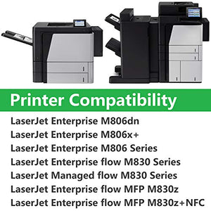 4 Pack (Black) Compatible for HP 25X | CF325X Toner Cartridge Replacement for HP Enterprise M830z+NFC MFPM830z M806 M806dn M806x+ Managed Flow M830 Printer Cartridge,Sold by AlToner.