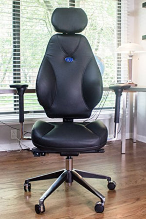 VIVA OFFICE Hottest High Back Ergonomic Multi-function Luxury Leather Office Chair with Top Leather Seat and Back, Adjustable Italy DONATI Armrests and Italy Synchronous Mechanism, and Aluminum Base