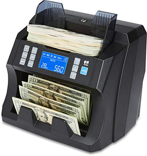 ZZap NC25 Bill Counter & Counterfeit Detector - Money Currency Cash Note Machine