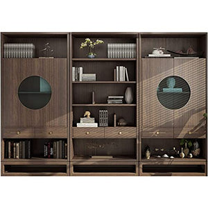 None Chinese-Style Bookcase Setting Shelf Cabinet - Elegant Luxury Storage for Office or Study