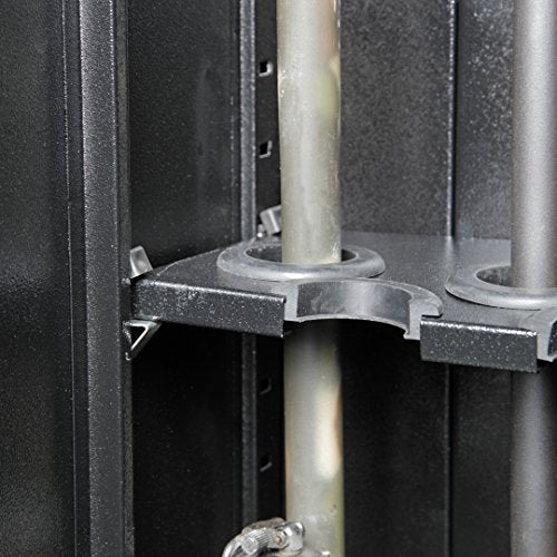American Furniture Classics Gun Security Cabinet 16 Gun Metal Security Cabinet with Two Doors & 3 Pt. Locking System