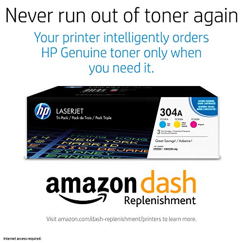 HP 304A | CC531A, CC532A, CC533A | 3 Toner Cartridges | Cyan, Yellow, Magenta