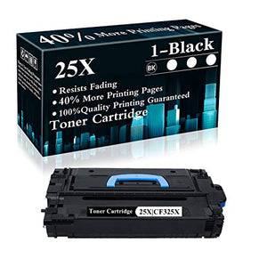 1 Pack 25X | CF325X Black Toner Cartridge Replacement for HP Laserjet Enterprise M806dn M806x+ MFP M830z MFP M830z+NFC M806 M830 Printer,Sold by TopInk