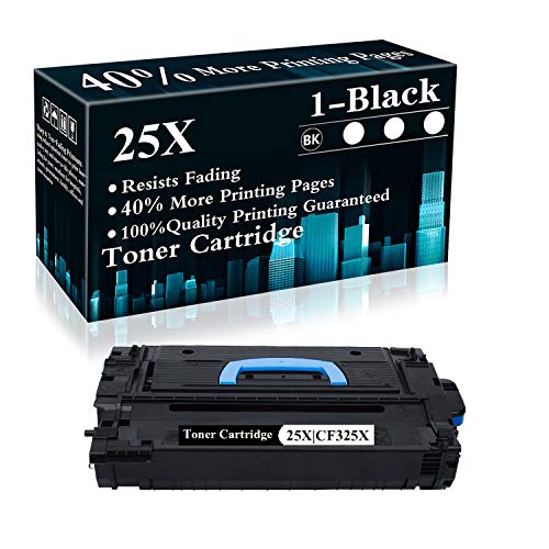 1 Pack 25X | CF325X Black Toner Cartridge Replacement for HP Laserjet Enterprise M806dn M806x+ MFP M830z MFP M830z+NFC M806 M830 Printer,Sold by TopInk