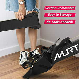 Murtisol Air Resistance Rowing Machine Air Rower 10 Level Adjustable Resistance with Smart Monitor