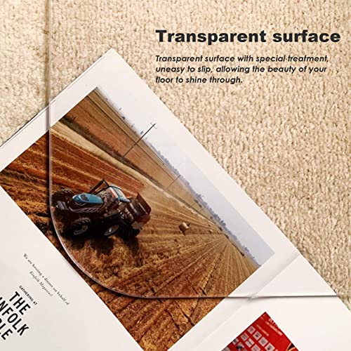 LPRR Heavy Duty Clear Rug Flat Office Chair Protector Waterproof Non Slip Mat - 140cmx700cm