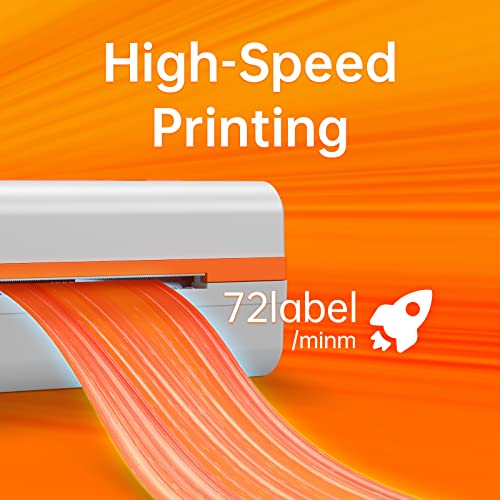 K Comer HD Thermal Shipping Label Printer 300DPI, Direct Thermal 4x6 High-Speed Label Printer, Compatible with Windows and Mac,Supports Multiple Platform Applications