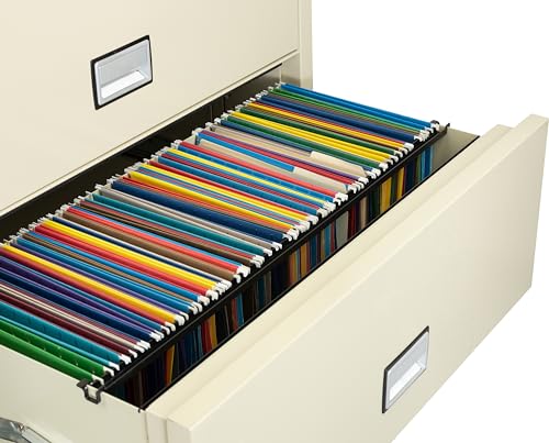 PHOENIX SAFE INTERNATIONAL LLC Fireproof 3-Drawer Lateral File Cabinet, 38 inch, Key Lock, Water Seal, Putty - LAT3W38P