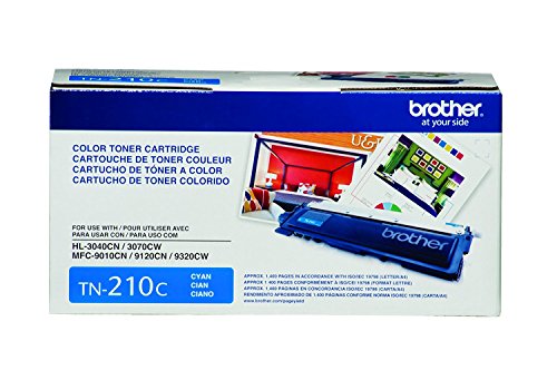 Brother Toner Cartridge Set, 4-Pack, Black, Cyan, Magenta, and Yellow (TN-210)