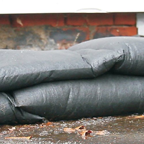 Quick Dam QD1224-120 Water-Activated Sandless Sandbags, 120/Pack, 12"x24", Black