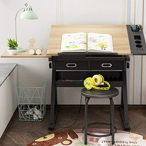 Adjustable Art Drawing Desk,with Adjustable Height for Art Design Drawing Writing Painting Crafting Drafting Work and Study