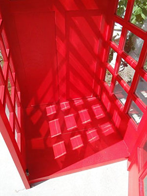 The King's Bay Red British London Telephone Booth Cast Iron Replica
