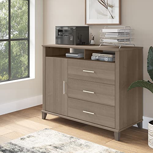 Bush Furniture Somerset Office Storage Credenza in Ash Gray