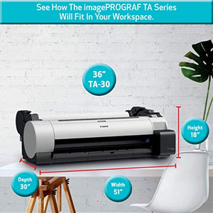 Canon imagePROGRAF TA-30 Without Stand, Large Format Inkjet Printer