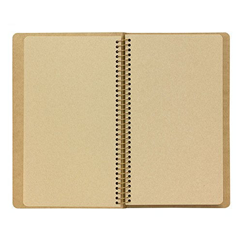 1 X Midori-spiral ring notebook camel blank notebook