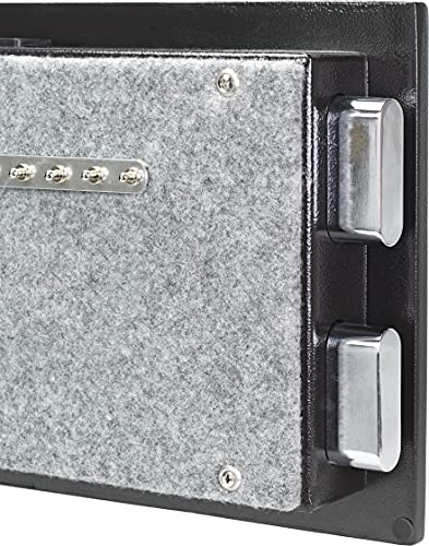BARSKA AX13498 Biometric Fireproof Safe 0.75 Cu Ft Black Texture with Long Locking Bolts, Small