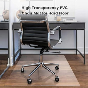 BYZOMU Clear Vinyl Carpet Protector Mat for Office Chair - Skid-Resistant Floor Runner Rug - Various Length Options