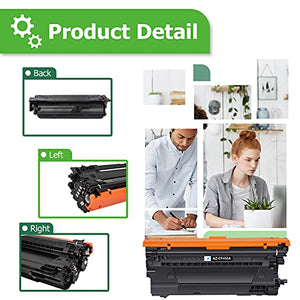 Aztech Compatible Toner Cartridge Replacement for HP 655A CF450A CF451A CF452A CF453A Enterprise M652dn M653dn M653 M652 M652n M653dn M653dh M653x Printer (Black Cyan Yellow Magenta 4-Pack)