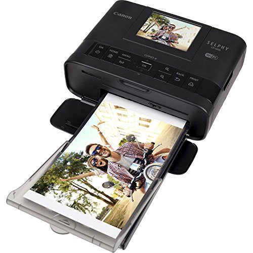 Canon SELPHY CP1300 Wireless Compact Photo Printer (Black) + Canon KP-108IN Color Ink Paper Set (Produces up to 108 of 4 x 6" prints) + Xtech Custom Case + USB Printer Cable + HeroFiber Cleaning Clot