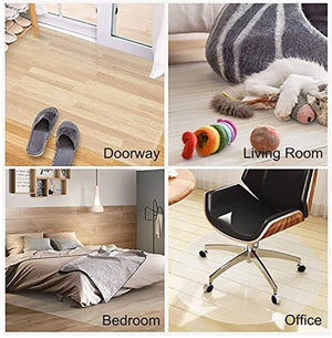 HAIZON Hard-Floor Chair Mat for Hardwood Floor - Clear Vinyl Floor Runner Protector