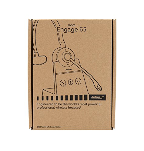 Jabra Engage 65 Wireless Headset, Mono – Telephone Headset with Industry-Leading Wireless Performance, Advanced Noise-Cancelling Microphone, All Day Battery Life