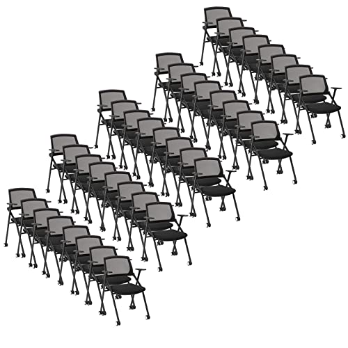 VACYOVKE 40 Pack Folding Chair with 280lb. Capacity - Indoor Outdoor Portable Stackable Seat
