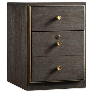 Hooker Furniture Curata 2 Drawer Mobile File Cabinet in Midnight Brown