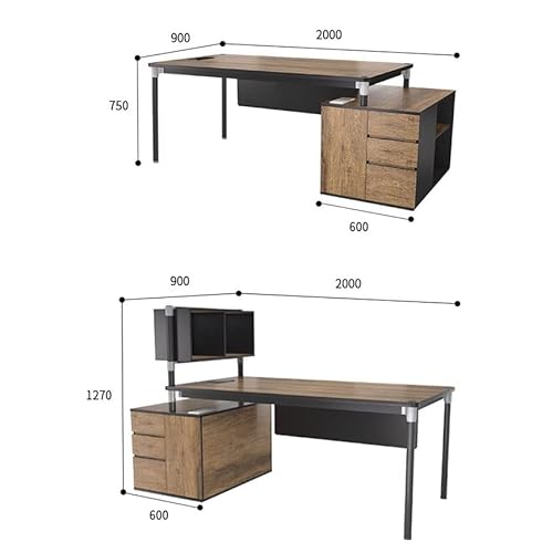 VejiA Office Furniture Desk Staff Table and Chair Combo