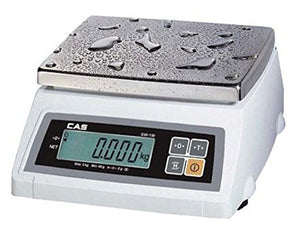 CAS SW-50W(50LB) Washdown Portion Control Scale, 50lb Capacity, 0.01lb Readability