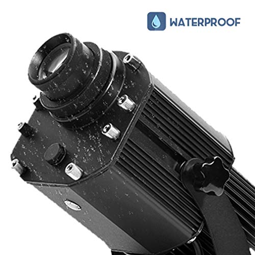 WUZHENG 50W LED Custom Image GOBO Logo Projector Light Waterproof for Outdoor Indoor Use,Black1