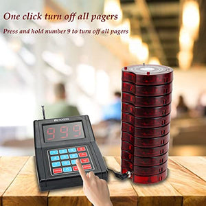 Retekess Fast Food Pager System with 30 Coaster Pagers