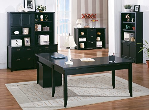 Martin Furniture Tribeca Loft Black Library Bookcase - Fully Assembled