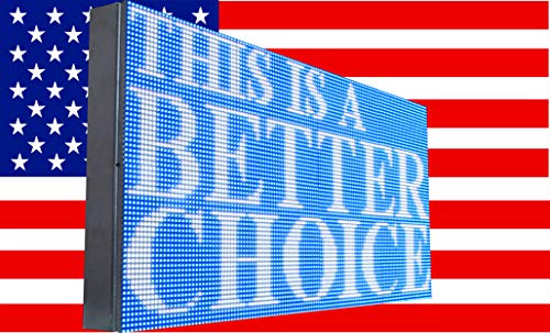 Digital Billboard 25" x 88" Open Shop Sign WiFi Connectivity Text Logo Full Color 10MM Pitch Programmable Led Board