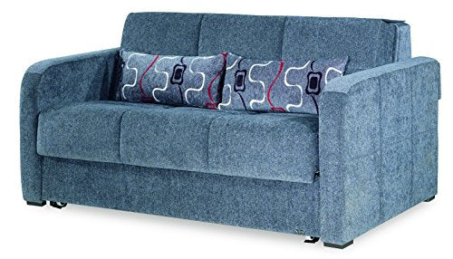 Casamode Ferra Fashion Loveseat Sleeper Gray Chennile