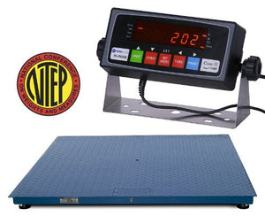 Certified NTEP 1000lb/0.2lb 24x24 Legal For Trade Floor Scale with Indicator