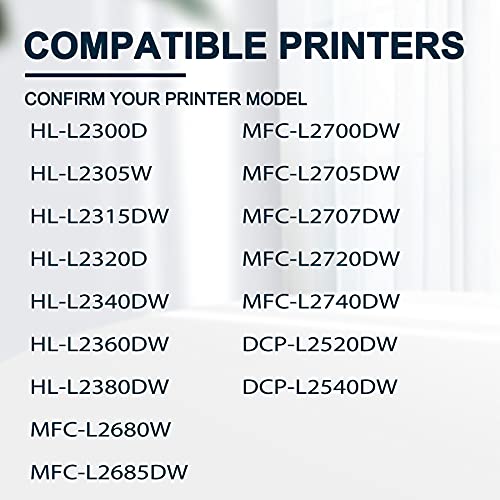 High Yield 1 Pack Black TN660 TN-660 MICR Compatible Toner Cartridge Replacement for Brother HL-L2300D L2340DW L2380DW MFC-L2680W L2707DW L2720DW L2740DW DCP-L2520DW Printer Ink Cartridge