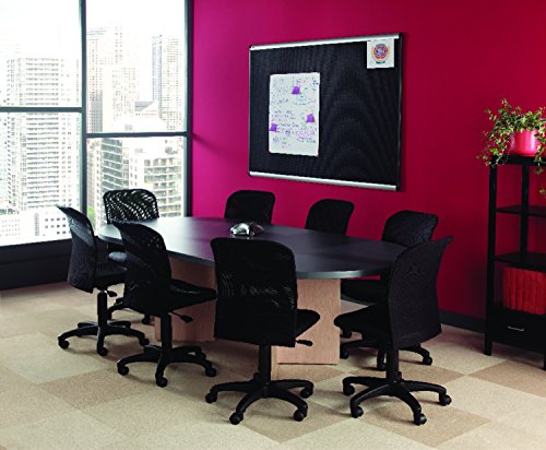 Quartet Bulletin Board, 4' x 3', Embossed, Hi-Density Foam,  Aluminum Frame (B344A)