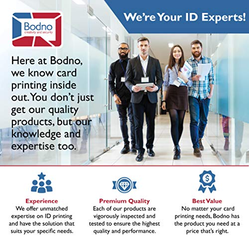 Magicard Pronto ID Card Printer & Complete Supplies Package with Bodno ID Software - Silver Edition