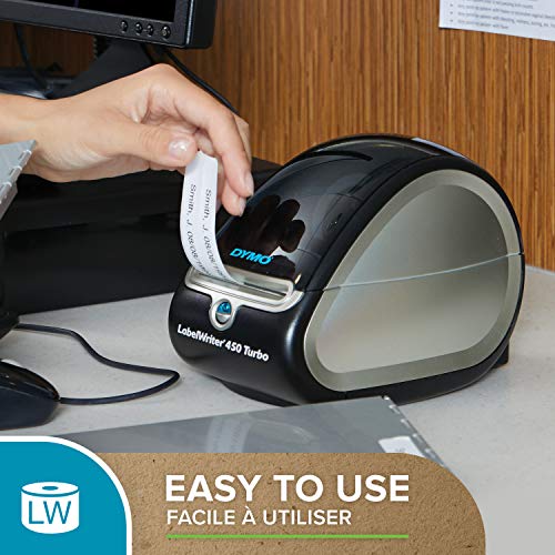 DYMO Authentic LW Large Shipping Labels/Name Badges, 54mm x 101mm, 6 Rolls of 220 Easy-Peel Labels (1, 320 Count), Self-Adhesive, for LabelWriter Label Makers
